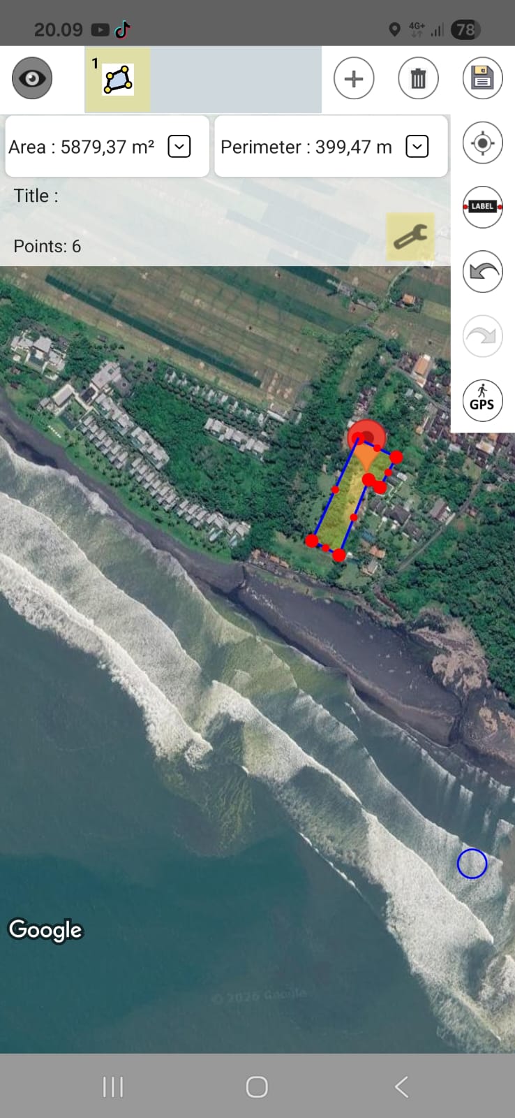 Ocean View Freehold Land for Sale in Kelating Beach, Tabanan, Bali