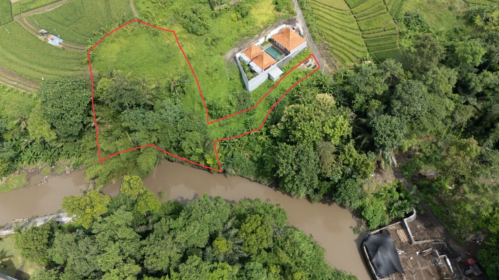 Prime 24.5 Are Riverside Land for Sale in Kaba-Kaba, Tabanan – 15 Minutes to Canggu (CODE LF 178 B)